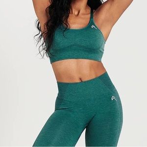 NWT ONER Active Mineral Green Marl Sports Bra